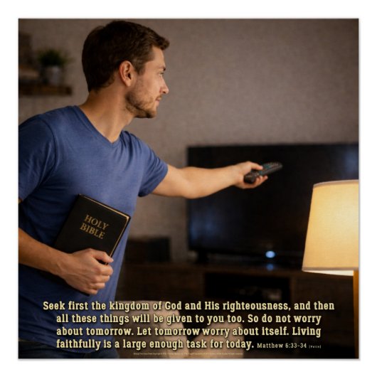 Living faithfully is enough ポスター (正面)