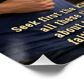 Living faithfully is enough ポスター (コーナー)