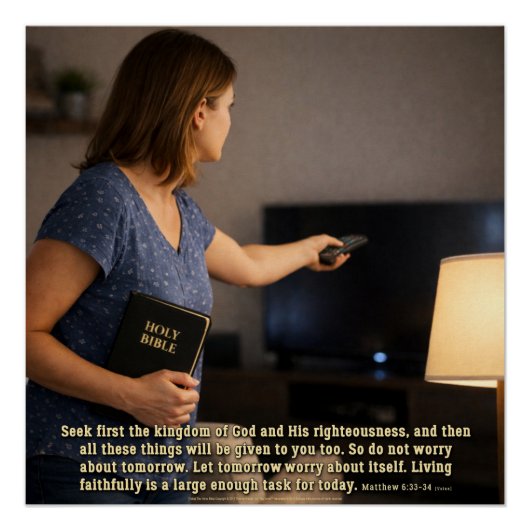 Living faithfully is enough ポスター (正面)