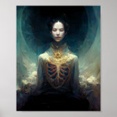 Living Husk DarkファンタジーSci-Fiアートポスター ポスター (正面)