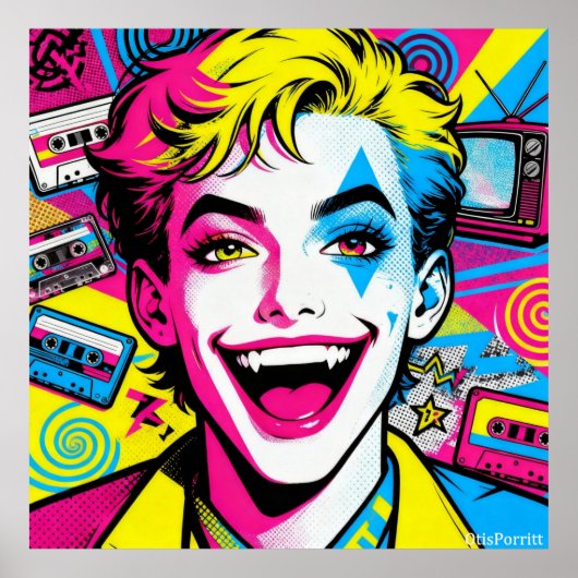 LIVING IN THE EIGHTIES ポスター (正面)