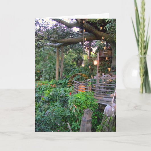 Living in the Trees 空白の Greeting Card カード (正面)