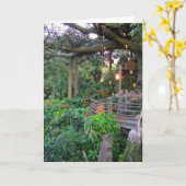 Living in the Trees 空白の Greeting Card カード (黄色い花)