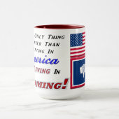 Living In WY, 15 onz Combo Mug(WY、15オンスのコンボマグ) マグカップ (中央)
