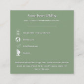 Living Leaves | Mandala スクエア名刺 (裏面)