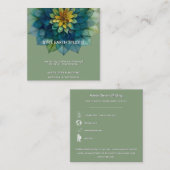 Living Leaves | Mandala スクエア名刺 (正面/裏面)