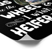 Living life between jesus take the wheel i wish a  ポスター (角)