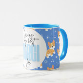 Living My 最高の Corgi  Life おもしろい Cute ガーリー Mug マグカップ (正面右)