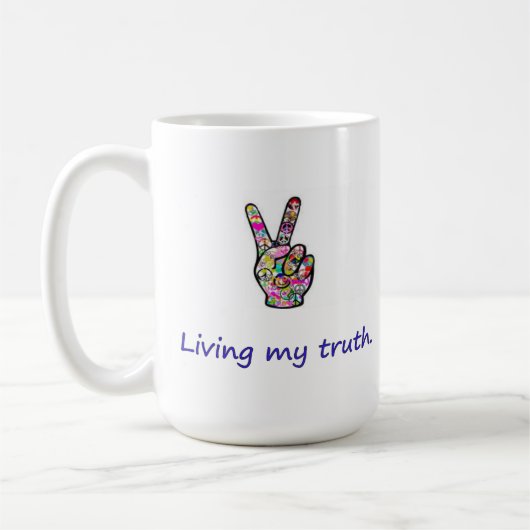 Living My Truth コーヒーマグカップ (左)
