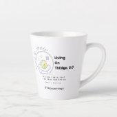 Living On ThEdge, LLC Logo Latte Mug カフェラテマグ (右)