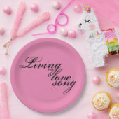 Living Our Love Song ペーパープレート (パーティー)