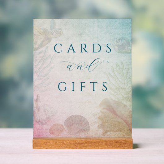 Living Seas's 結婚 Gift Tableアクリルサイン アクリルサイン (ニュートラル)