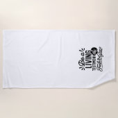 Living Testimony Bible Quote Christian Motivation ビーチタオル (正面)