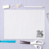 Living Testimony Bible Quote Christian Motivation 薄葉紙 (クラフト)