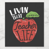 Living That先生・ライフ・ヘッド・オブ・スクール ワインラベル (シングルラベル)