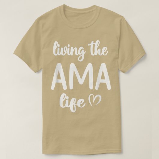Living The Ama 賛美 Life Ama Aman T-Shir Tシャツ (デザイン正面)