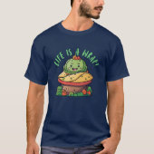 Living the Burrito Life: Life is a Wrap! Tシャツ (正面)