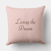 Living the Dream cotton pillow クッション (裏面)