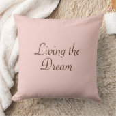 Living the Dream cotton pillow クッション (ブランケット)