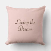 Living the Dream cotton pillow クッション (正面)
