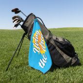 Living the dream custom color golf towel ゴルフタオル (グリーン)