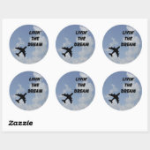 Living The Dream Round Sticker ラウンドシール (シート)