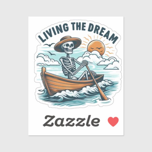 Living The Dream - Skeleton (2) シール (シート)