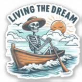 Living The Dream - Skeleton (2) シール (正面)