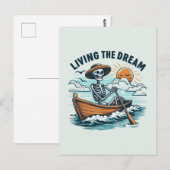 Living The Dream - Skeleton (2) ポストカード (正面/裏面)