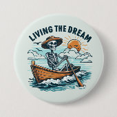 Living The Dream - Skeleton (2) 缶バッジ (正面)