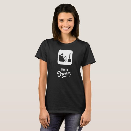 Living The Dream Video Computer Game Console Tシャツ (正面フル)