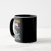 「Living The Ruff Life」ヨークシャーテリア11oz Coffee Mug マグカップ (正面左)
