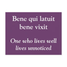 Living well - Ovid引用文はがき