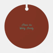 Livingston Ancient Scottish Tartan Christmas メタルオーナメント (裏面)