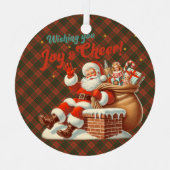 Livingston Ancient Scottish Tartan Christmas メタルオーナメント (正面)