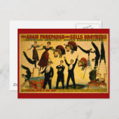 Livingstoneの一団のサーカスポスター ポストカード (正面/裏面)