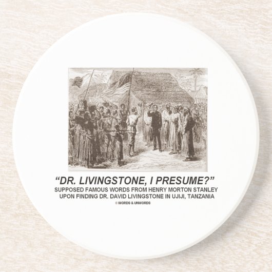 Livingstone先生、私は推定しますか。 コースター (正面)
