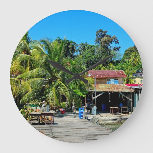 Livingston's Caribbean Charm ラージ壁時計 (正面)