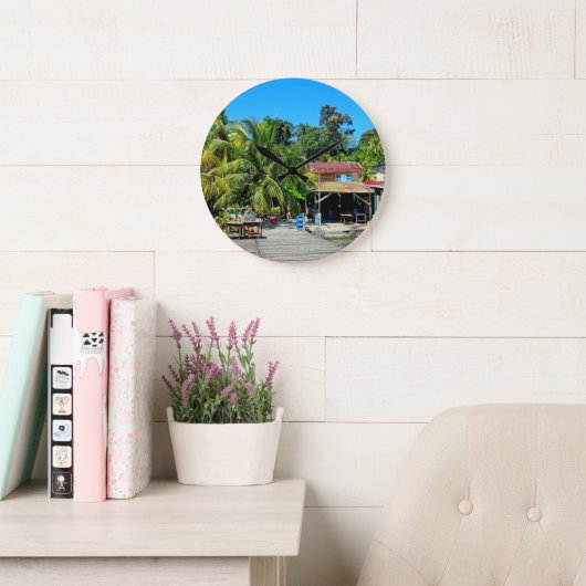 Livingston's Caribbean Charm ラージ壁時計 (読書スペース)