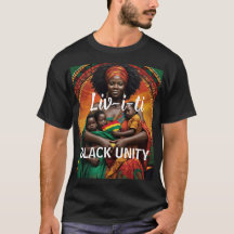 LIVITI - BLACK UNITY ベーシック ダーク Tシャツ
