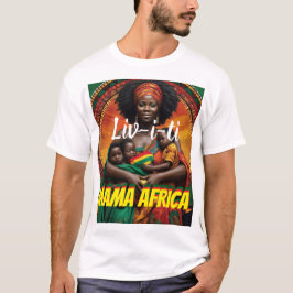 LIVITY. MAMA AFRICA メンズ ベーシック Tシャツ