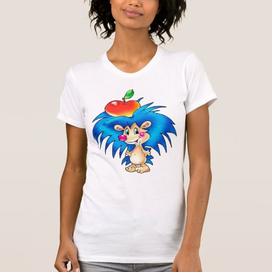 LIVIYA – かわいいハリネズミアニメーション Tシャツ (正面)