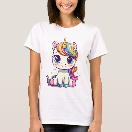 LIVIYA – レインボーユニコーン Tシャツ (正面)