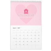 Liviys Cares ロゴ カレンダー (3月 2027)