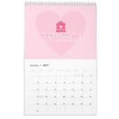 Liviys Cares ロゴ カレンダー (1月 2027)