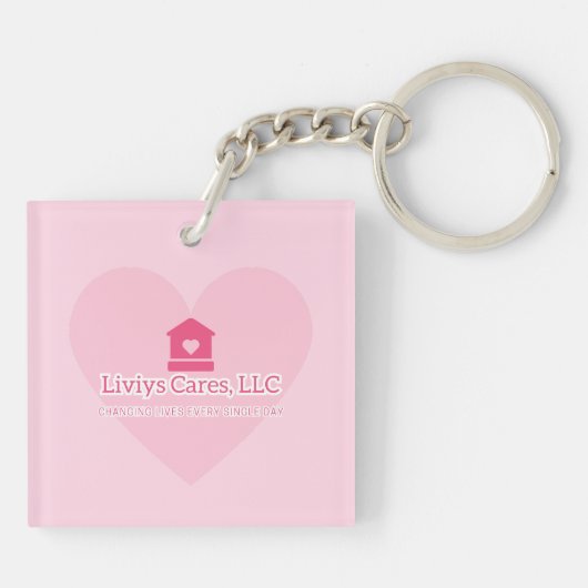 Liviys Cares ロゴ キーホルダー (裏面)