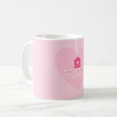Liviys Cares ロゴ コーヒーマグカップ (正面左)