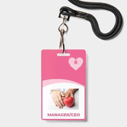 Liviys Cares Logo バッジ (Front with Lanyard)