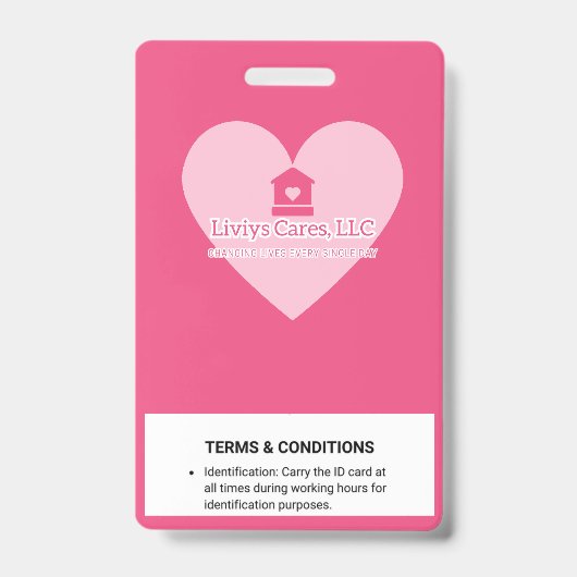 Liviys Cares Logo バッジ (Back)