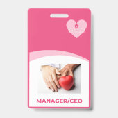 Liviys Cares Logo バッジ (Front)